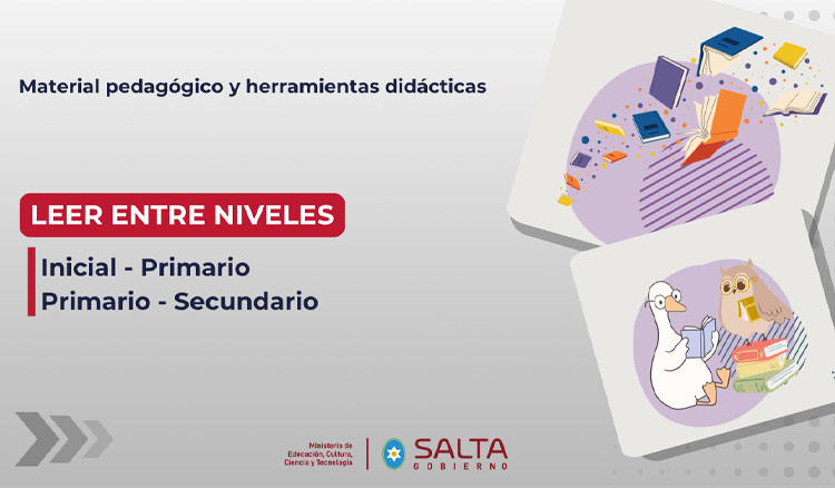Imagen: Material pedagógico y herramientas didácticas: “Leer entre niveles”