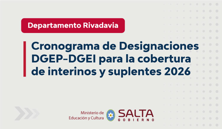 Imagen: Cronograma de Designaciones DGEP-DGEI