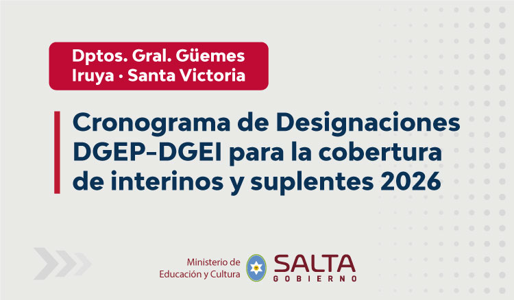 Imagen: Cronograma de Designaciones DGEP-DGEI