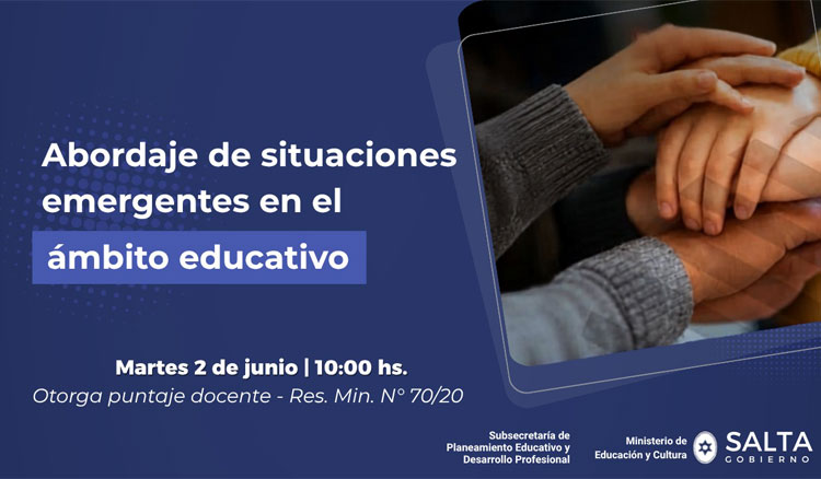 Imagen: Conversatorio para el abordaje de situaciones emergentes en el ámbito educativo