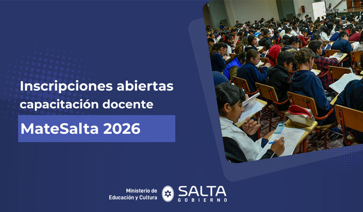 Imagen: Inscripciones abiertas para la capacitación docente MateSalta 2026