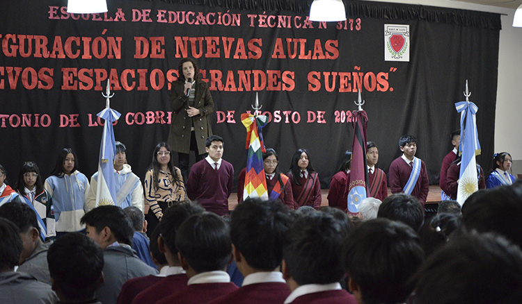 Fotografia: Se inauguraron tres nuevas aulas en la Escuela Técnica de San Antonio de los Cobres