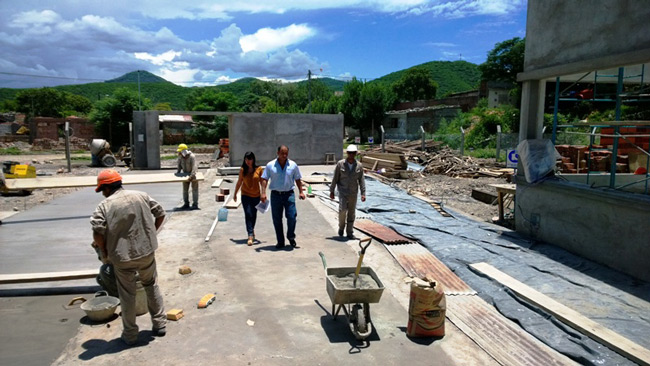 Construyen el nuevo edificio del Colegio María Teresa Cadena de Hessling