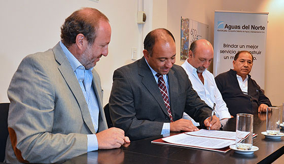 Educación y Aguas del Norte firmaron un convenio de colaboración mutua