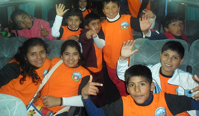 Niños del CAI y Escuelas Abiertas viajaron a Córdoba
