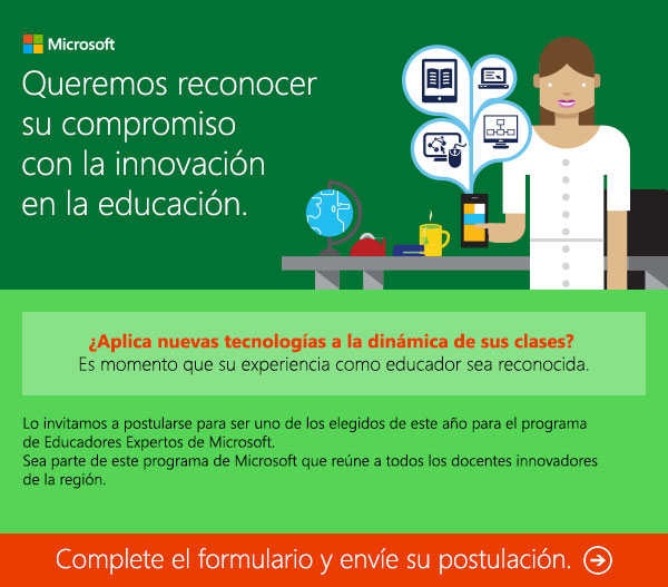Convocatoria para docentes innovadores de Microsoft
