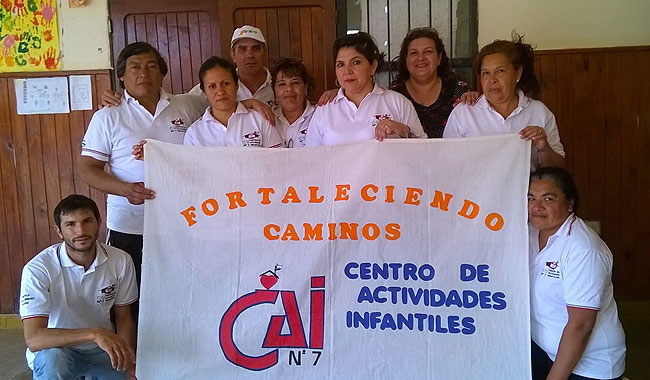 Encuentro deportivo para los niños que asisten a los CAI