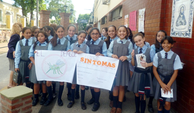 Las escuelas salteñas realizaron con éxito las jornadas Todos contra el dengue