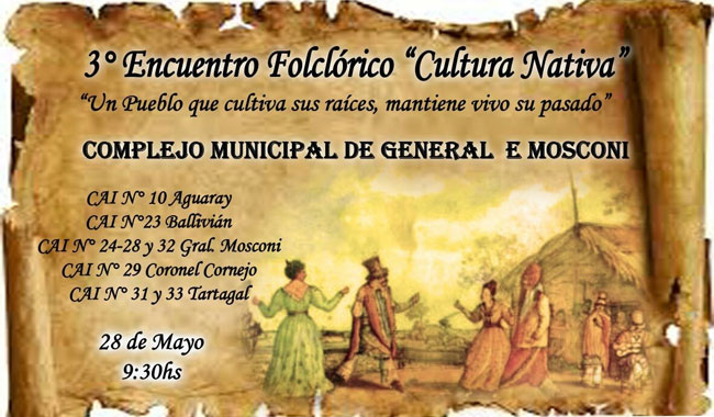 Encuentro Folclórico “Cultura Nativa” en Mosconi