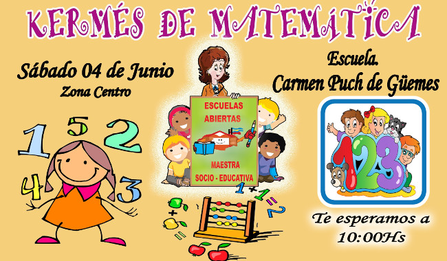 Kermés de juegos matemáticos para los niños de Escuelas Abiertas y los CAI Kermés de juegos matemáticos para los niños de Escuelas Abiertas y los CAI