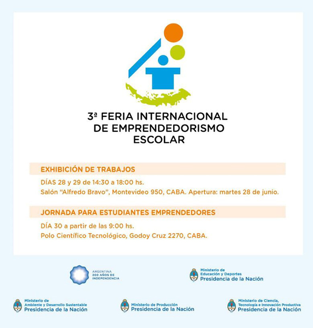 Salta participará de la 3ra Feria Internacional de Emprendedorismo Escolar
