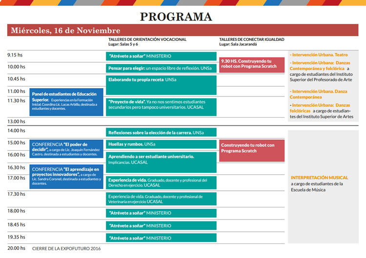 Expo Futuro 2016 presenta la oferta educativa Expo Futuro 2016 presenta la oferta educativa