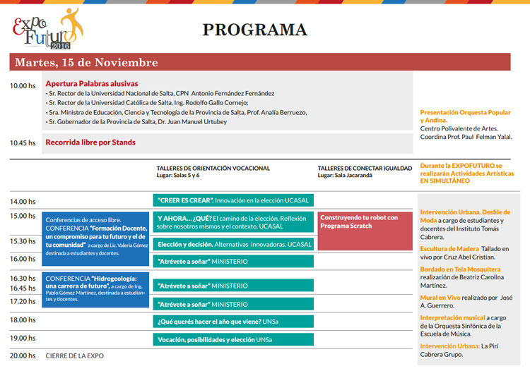 Expo Futuro 2016 presenta la oferta educativa Expo Futuro 2016 presenta la oferta educativa