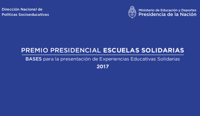 Premio Presidencial Escuelas Solidarias