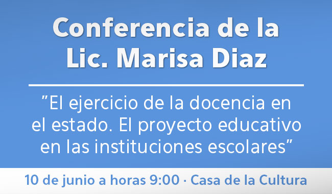 Conferencia de la Lic. Marisa Diaz
