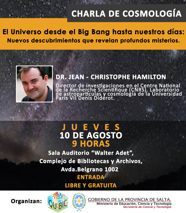 Se realizará una charla gratuita sobre cosmología