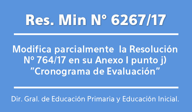 Resolución Ministerial Nº 6267 Resolución Ministerial Nº 6267