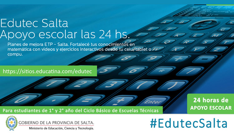 Apoyo escolar on line las 24 horas para estudiantes de escuelas técnicas