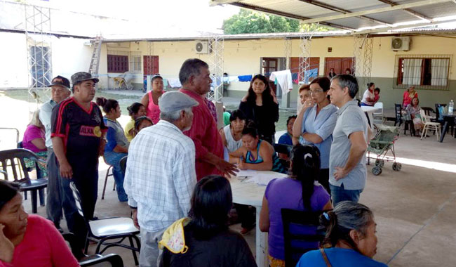 Berruezo y Abeleira destacaron el trabajo de supervisores y directores que albergaron familias en sus escuelas