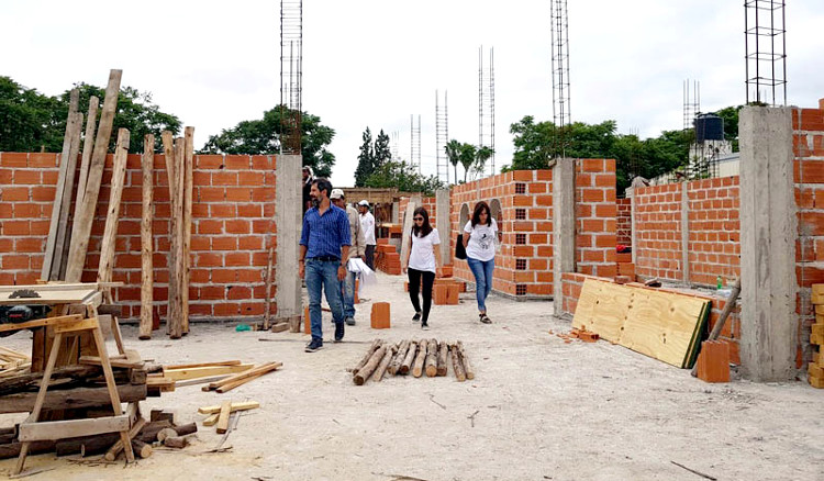 En la escuela Mariano Moreno se construye un edificio para el nivel inicial En la escuela Mariano Moreno se construye un edificio para el nivel inicial