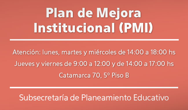 Plan de Mejora Institucional (PMI)