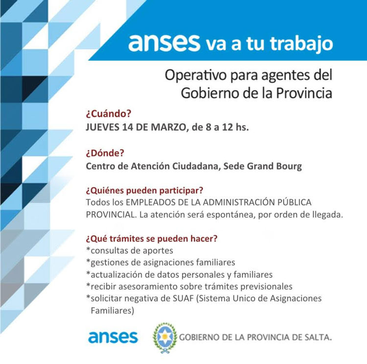 Anses va a tu trabajo