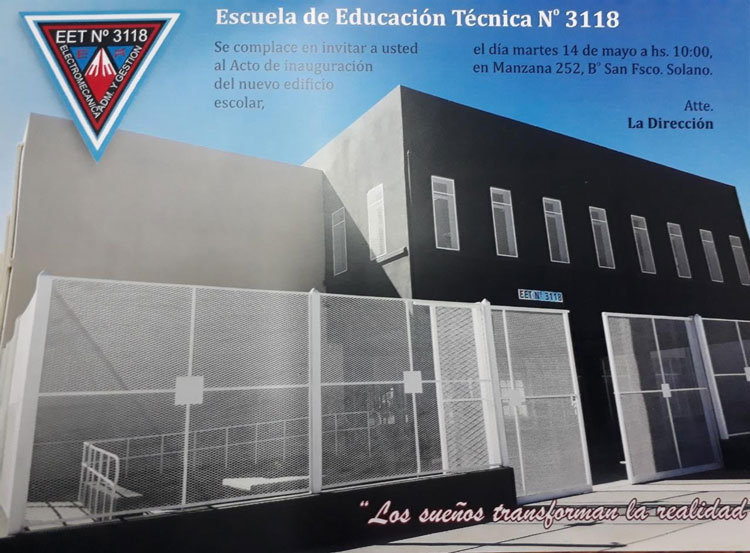 El edificio escolar más grande de la provincia