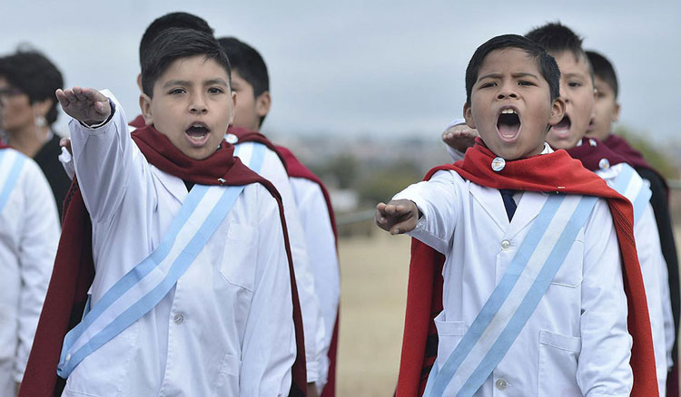 Alumnos de cuarto grado prometerán mañana lealtad a la bandera argentina