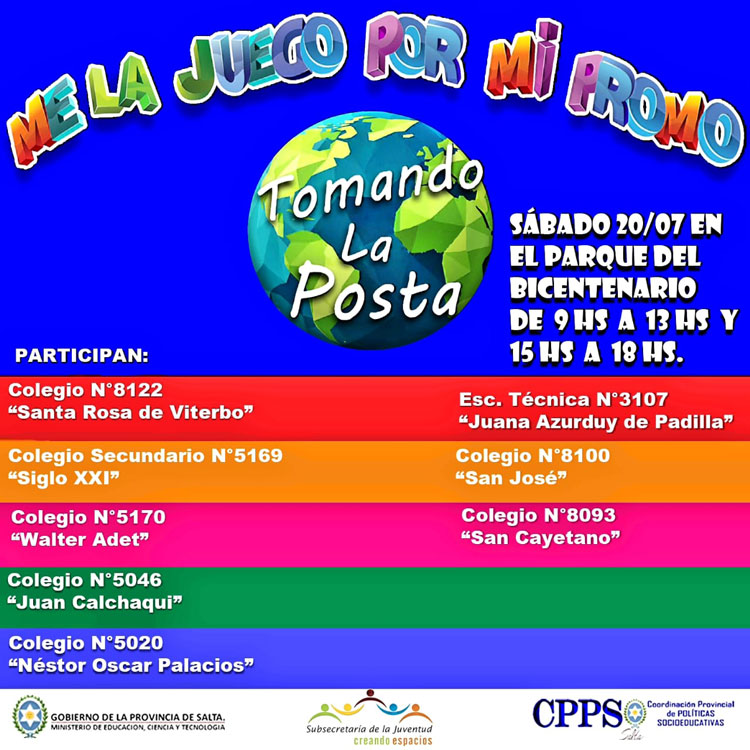 El proyecto “Me La Juego Por Mi Promo” continuará este sábado con dos encuentros El proyecto “Me La Juego Por Mi Promo” continuará este sábado con dos encuentros