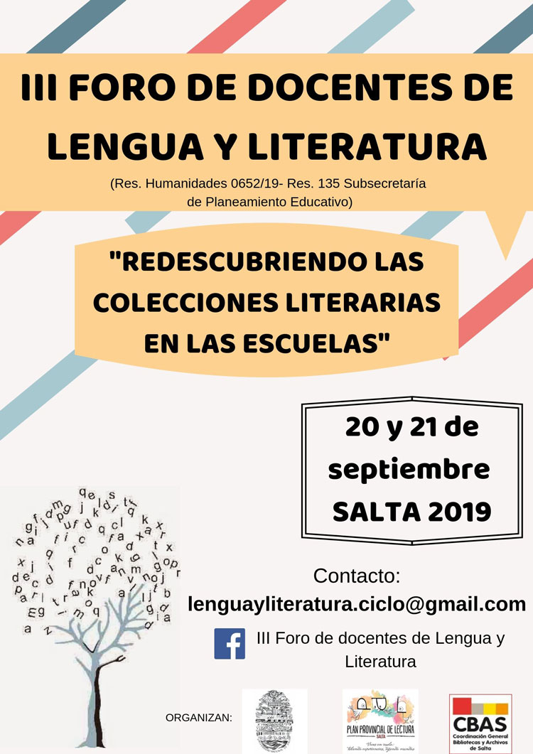 III Foro de Docentes de Lengua y Literatura III Foro de Docentes de Lengua y Literatura