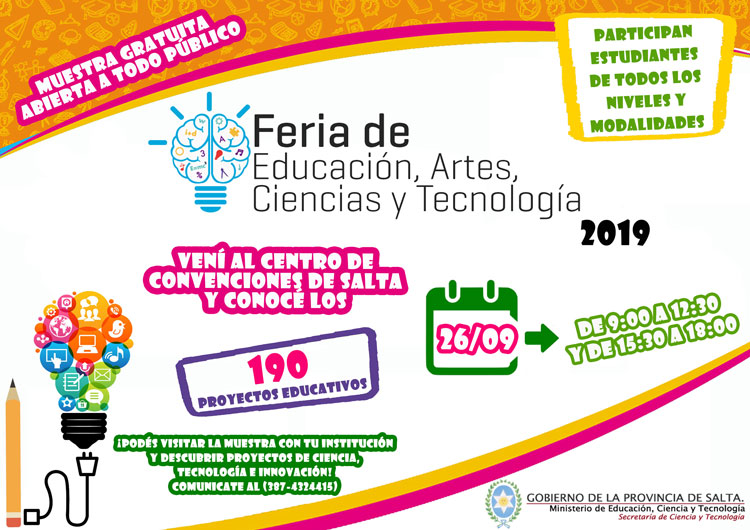 Instancia Provincial de Feria de Educación, Artes, Ciencias y Tecnología Instancia Provincial de Feria de Educación, Artes, Ciencias y Tecnología