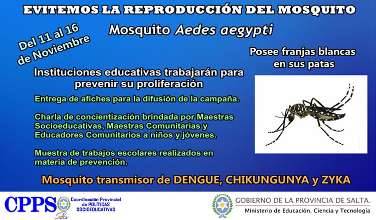 Jornadas de prevención contra el dengue, zika y chikungunya Jornadas de prevención contra el dengue, zika y chikungunya