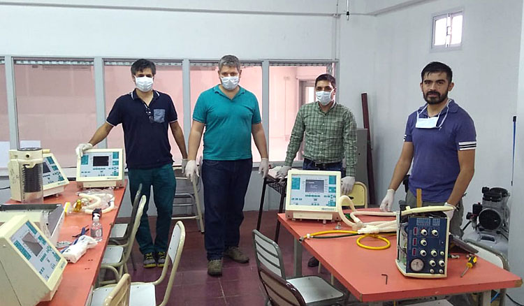 En Ufidet reparan respiradores para hospitales del interior En Ufidet reparan respiradores para hospitales del interior