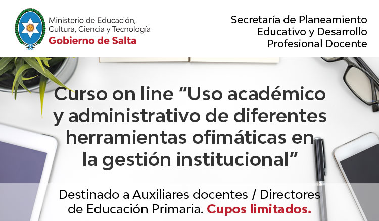 Curso Uso académico y administrativo de diferentes herramientas ofimáticas Curso Uso académico y administrativo de diferentes herramientas ofimáticas