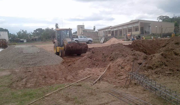 En el paraje La Bendición comenzó la construcción del secundario rural N° 5233 En el paraje La Bendición comenzó la construcción del secundario rural N° 5233