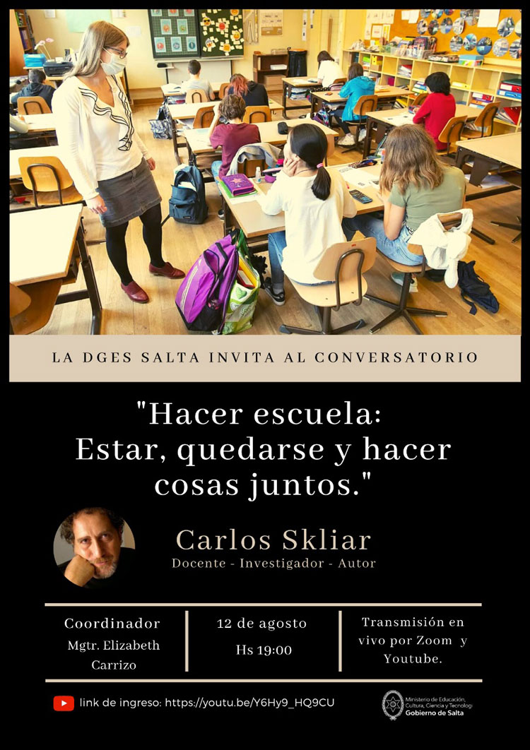 Conversatorio “Hacer escuela: estar, quedarse y hacer cosas juntos”