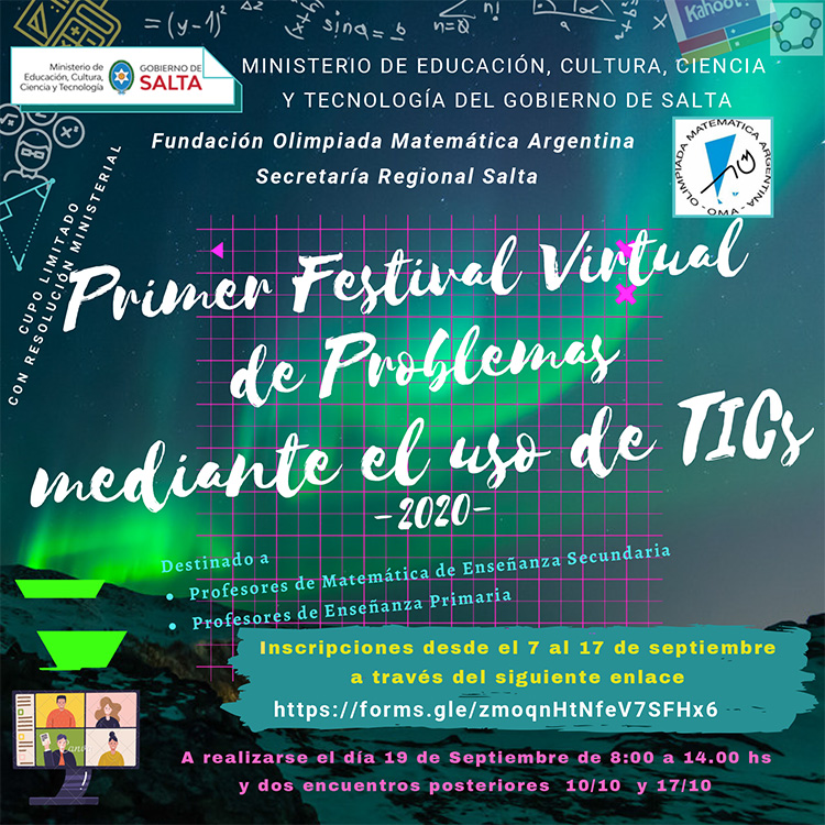 Primer Festival Virtual de Problemas Mediante el uso de TIC Primer Festival Virtual de Problemas Mediante el uso de TIC