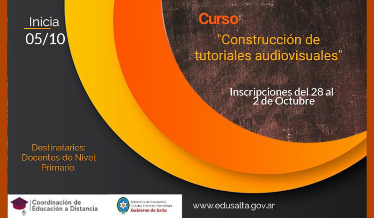 Curso Construcción de tutoriales audiovisuales Curso Construcción de tutoriales audiovisuales