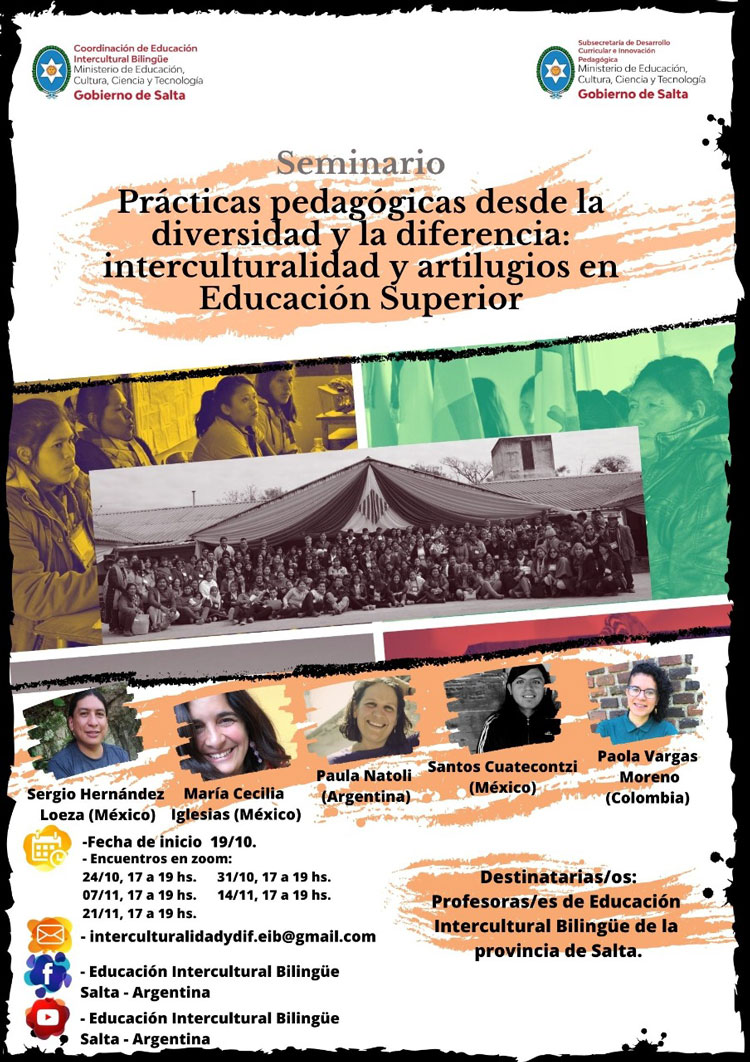 Curso “Prácticas pedagógicas desde la diversidad y la diferencia: interculturalidad y artilugios en Educación Superior”