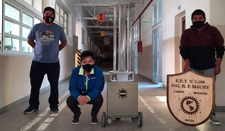 El hospital de Quijano higieniza sus ambientes con un robot esterilizador ultravioleta