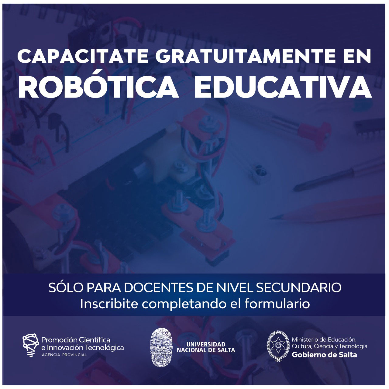 Capacitación en Robótica Educativa autogestionada para docentes de nivel secundario