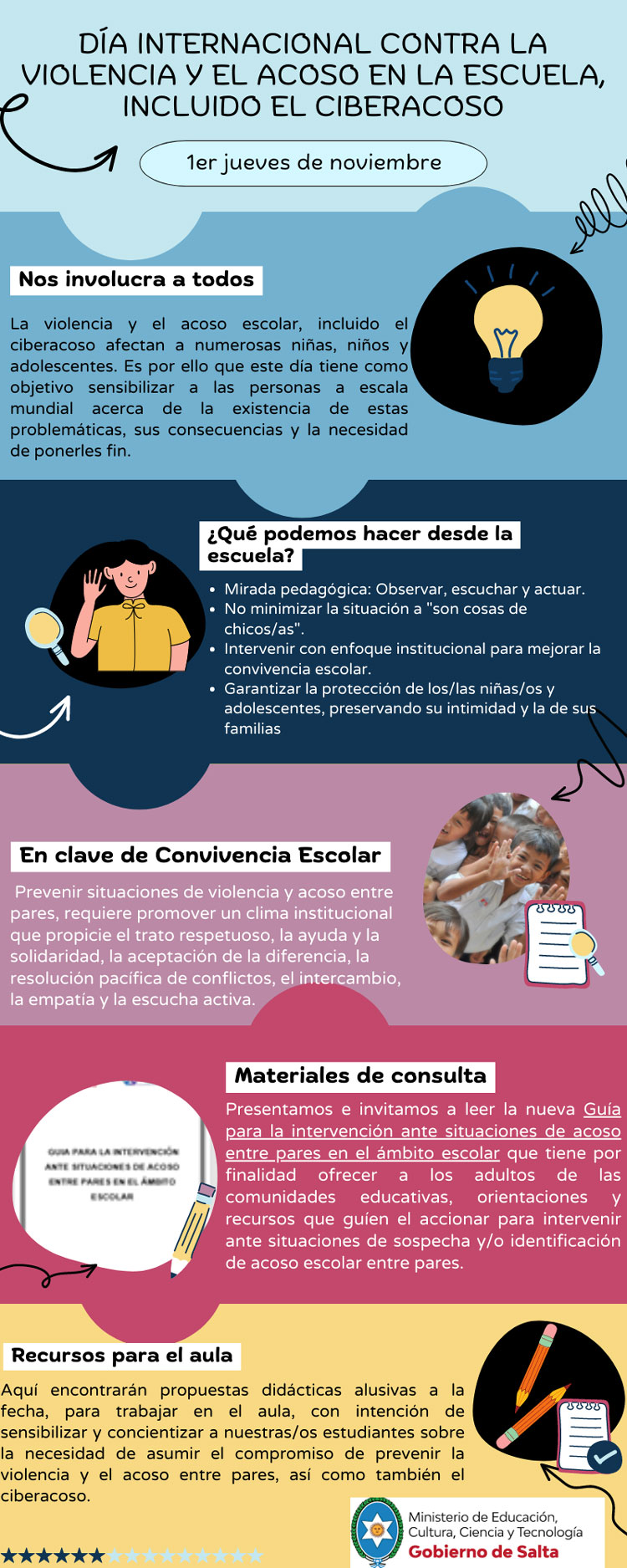 Día internacional contra la violencia y el acoso en la escuela Imagen Día internacional contra la violencia y el acoso en la escuela