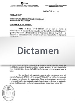 Dictamen Nº 43/2023 · JCMyD Nivel Secundario y sus Modalidades